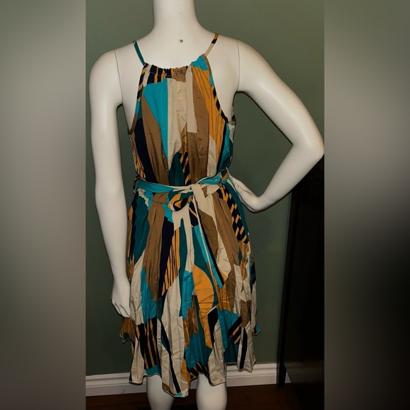 Multicolor Geometric Print Dress - Picture 3 of 3